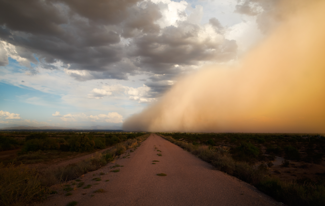 dust storm in Arizona