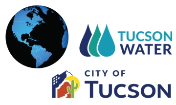 Text: Tucson Water, City of Tucson" and an image of the earth.