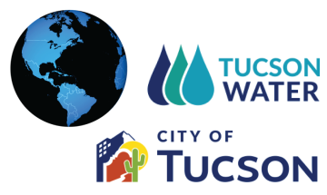 Text: Tucson Water, City of Tucson" and an image of the earth.